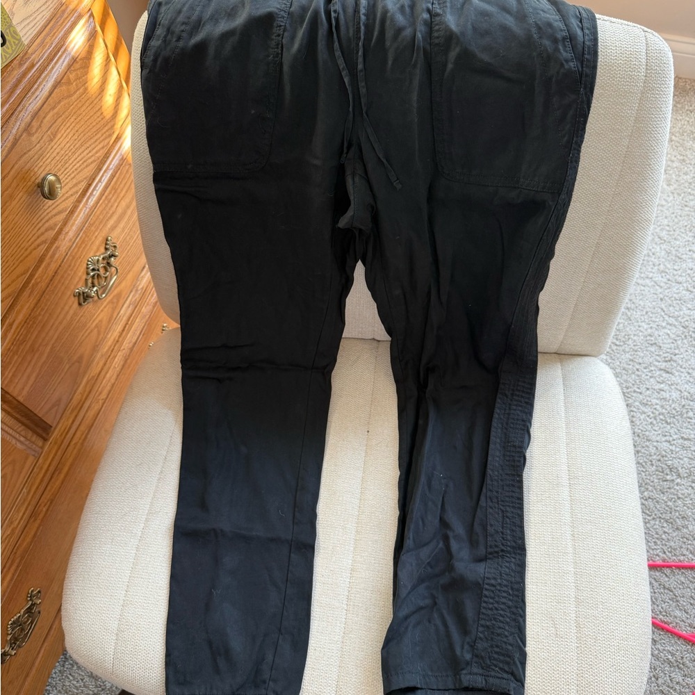 Black cotton Pants